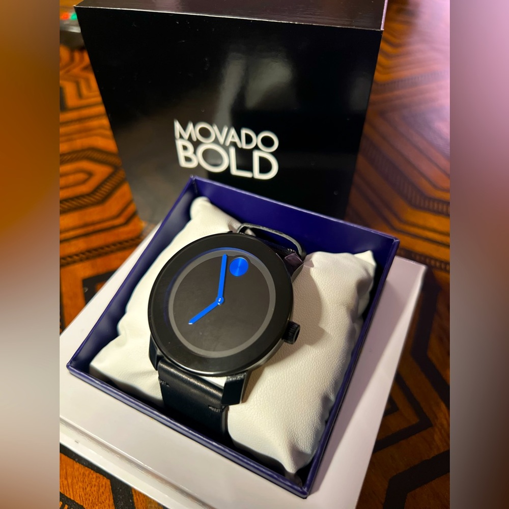 Brand new Movado Bold TR90. Never worn still in box!